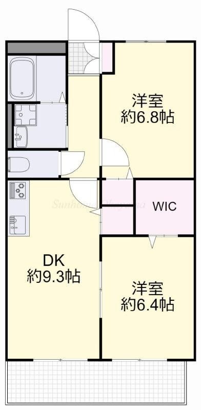 ホワイトマンション八反田の物件間取画像