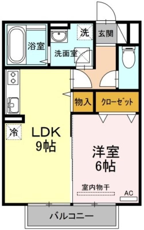 ステラ　Ｂ棟の物件間取画像