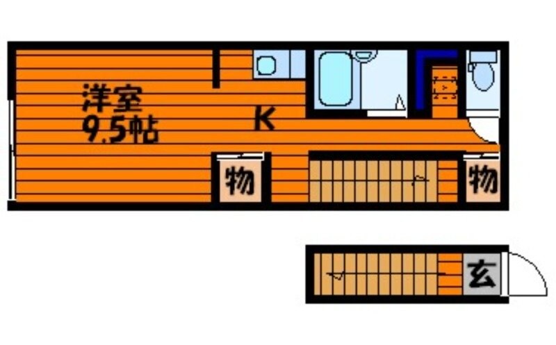 レアル南方Ⅱの物件間取画像