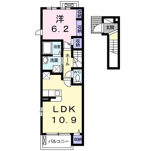 ビサイド　ミツの物件間取画像