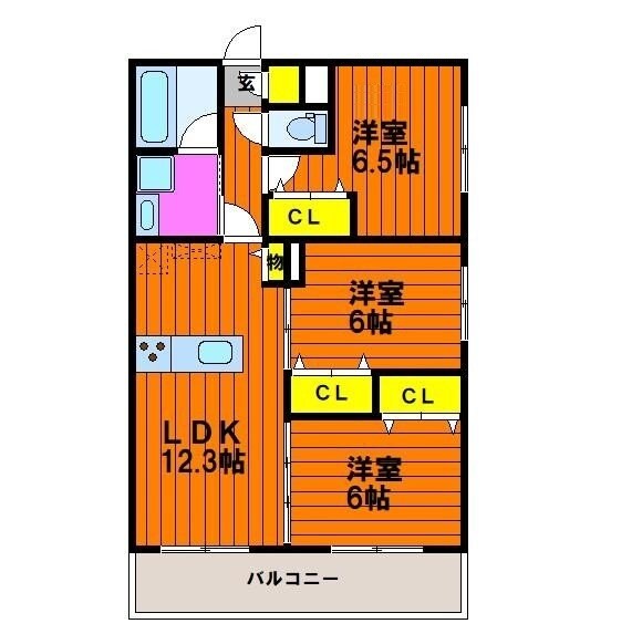 ウッドコート御南の物件間取画像