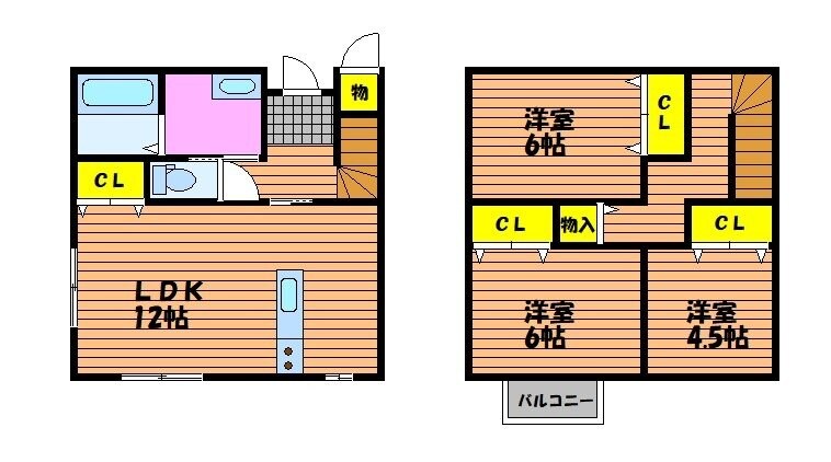 御成町借家の物件間取画像