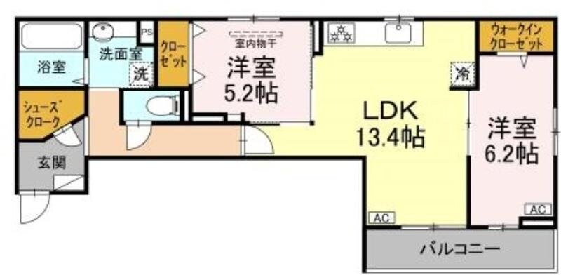 （仮）D-ROOM・下中野の物件間取画像