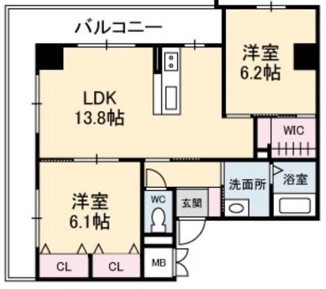 ヴィオーラ中山下の物件間取画像