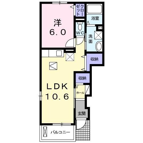 楓　Ⅱ番館の物件間取画像