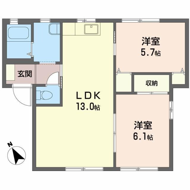 メゾン喜多川の物件間取画像