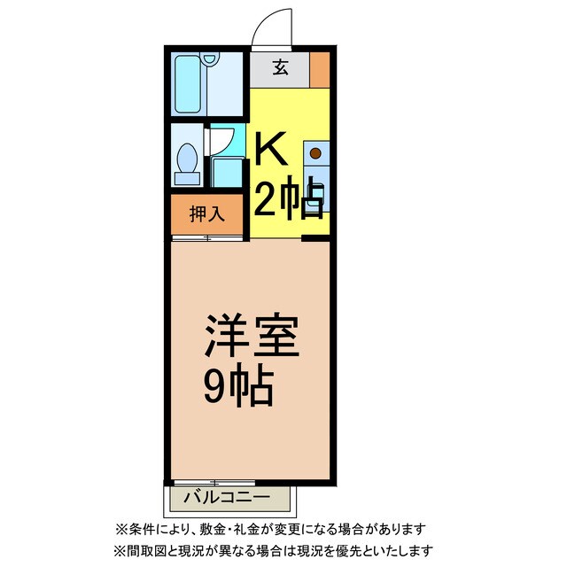 フォブール喜多川　Ａ棟Ｂ棟の物件間取画像