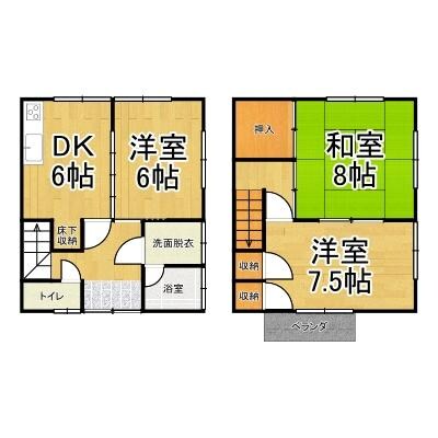 ヴィレッジ福田ＸＩの物件間取画像