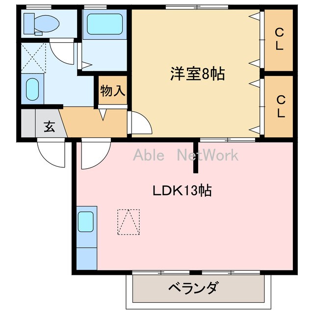 ヴィラアスカⅢの物件間取画像