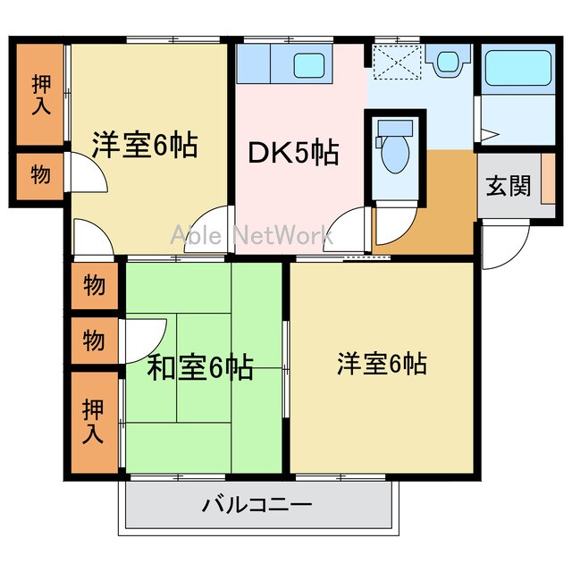 メゾン・ラフォーレⅡ　A・Bの物件間取画像