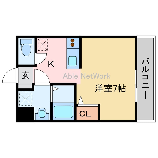 コンフォートメゾンNAGIの物件間取画像