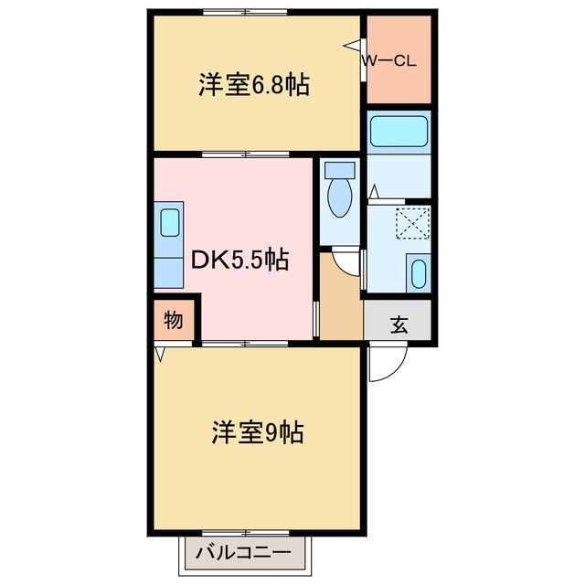 パストラルＭの物件間取画像