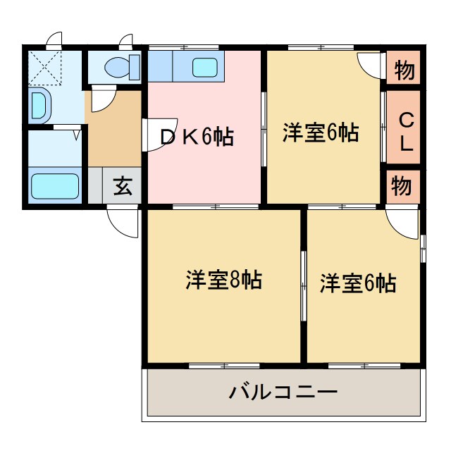 メゾントレビⅩⅢの物件間取画像