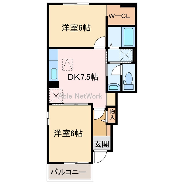 セレマメゾンⅢの物件間取画像