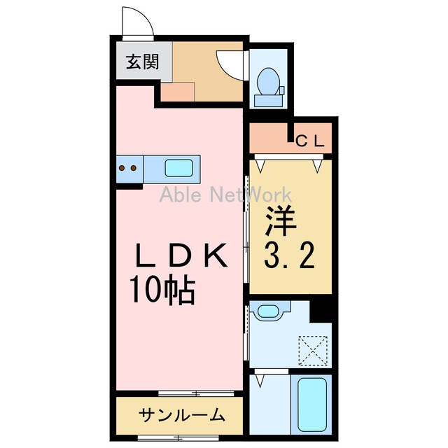 サンリット・エンゼルＡの物件間取画像