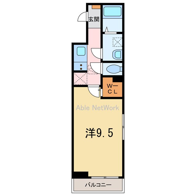 ル・ボヌール新居浜の物件間取画像