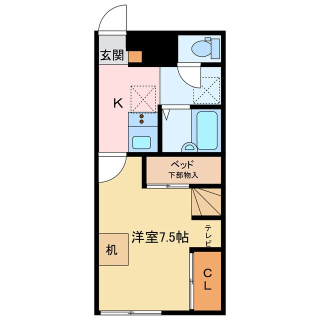 レオパレスセジュールの物件間取画像