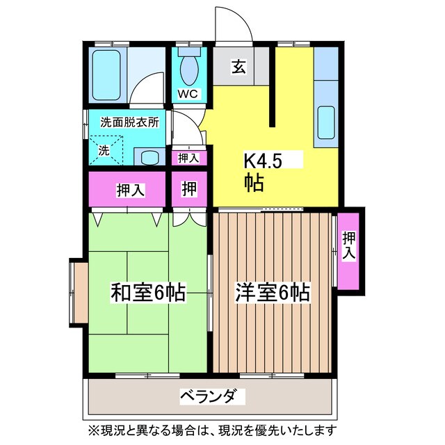 カーサ・デ・ヤマモトの物件間取画像