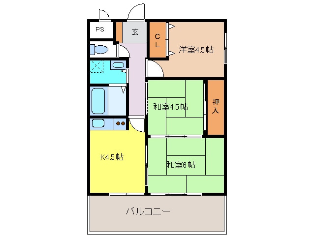 第２南部マンションの物件間取画像