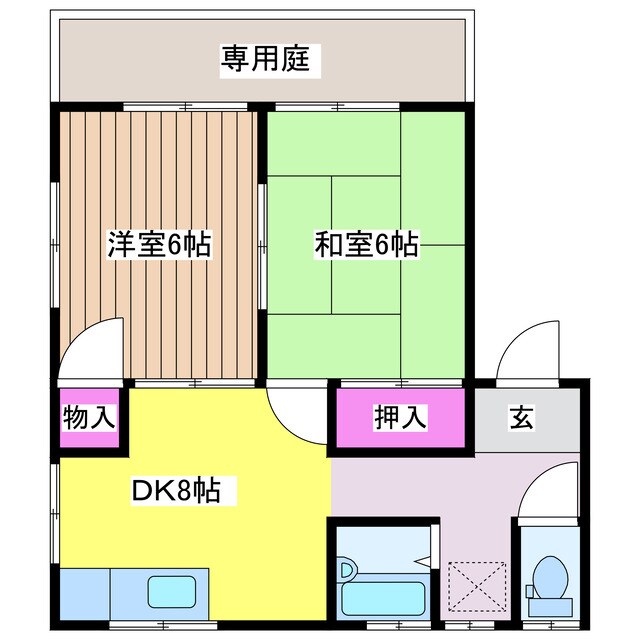 メゾンルピナＡ・Ｂ・Ｃの物件間取画像