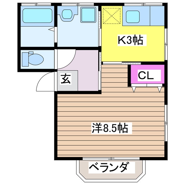 ベラシスの物件間取画像