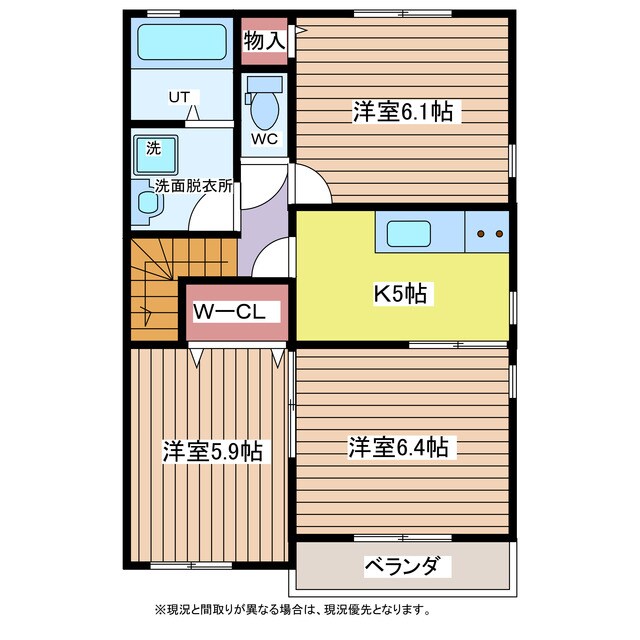 WING息栖の物件間取画像