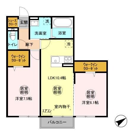 ショコラの物件間取画像