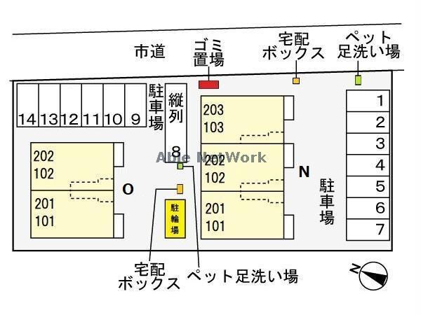 ロワゾーブルーOの物件外観写真