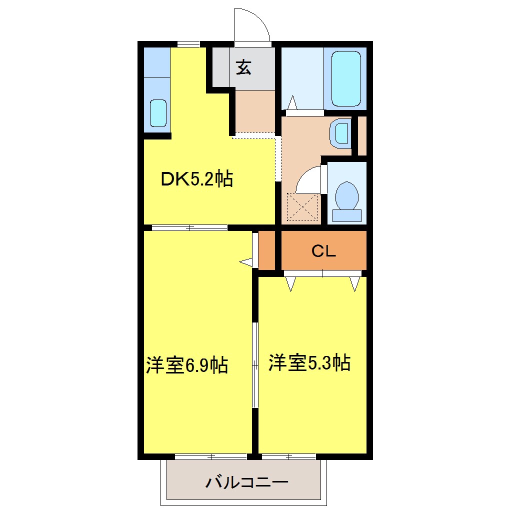 物件間取画像