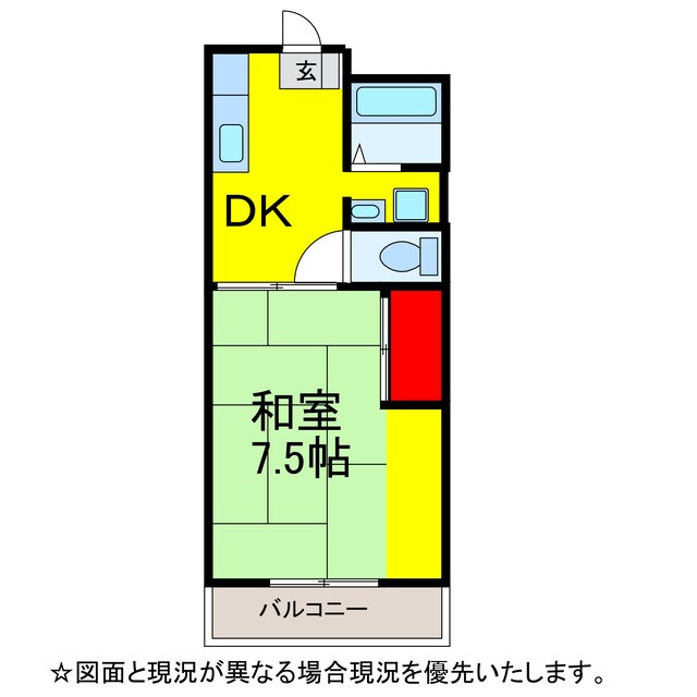 ｱｲｹｲﾊｲﾑ沢山　C･D棟の物件間取画像