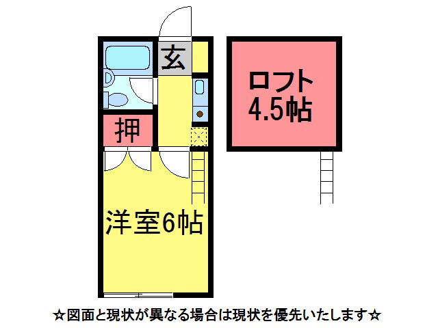 DKｴｱﾎﾟｰﾄ多古飯笹の物件間取画像