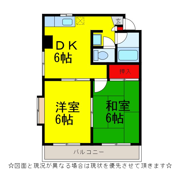 ｺｱⅢ番館の物件間取画像