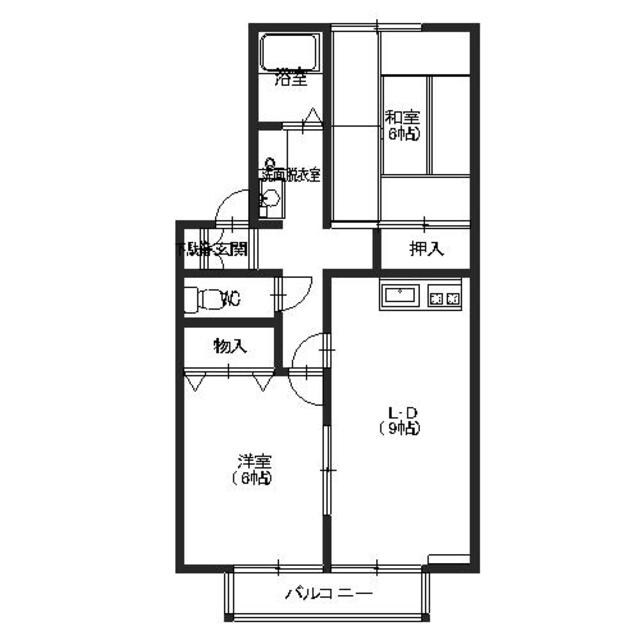 ハイカムール司の物件間取画像