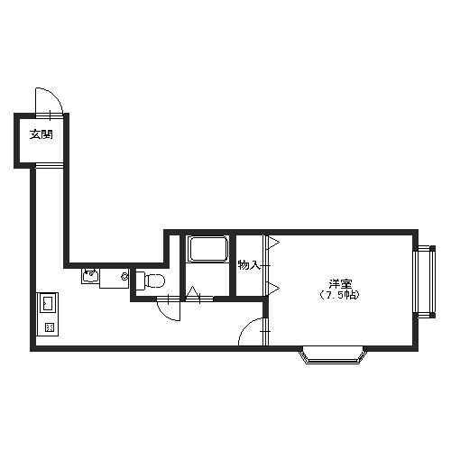 サンガーデン駅南の物件間取画像