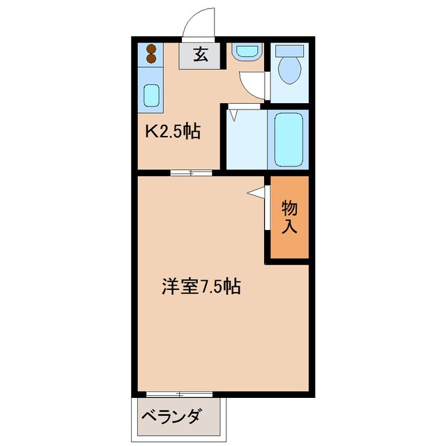 コーポしおんの物件間取画像