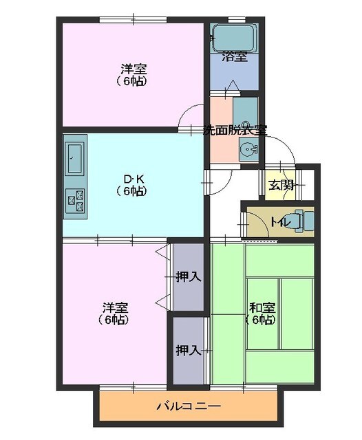 ハイツ　ロビンの物件間取画像