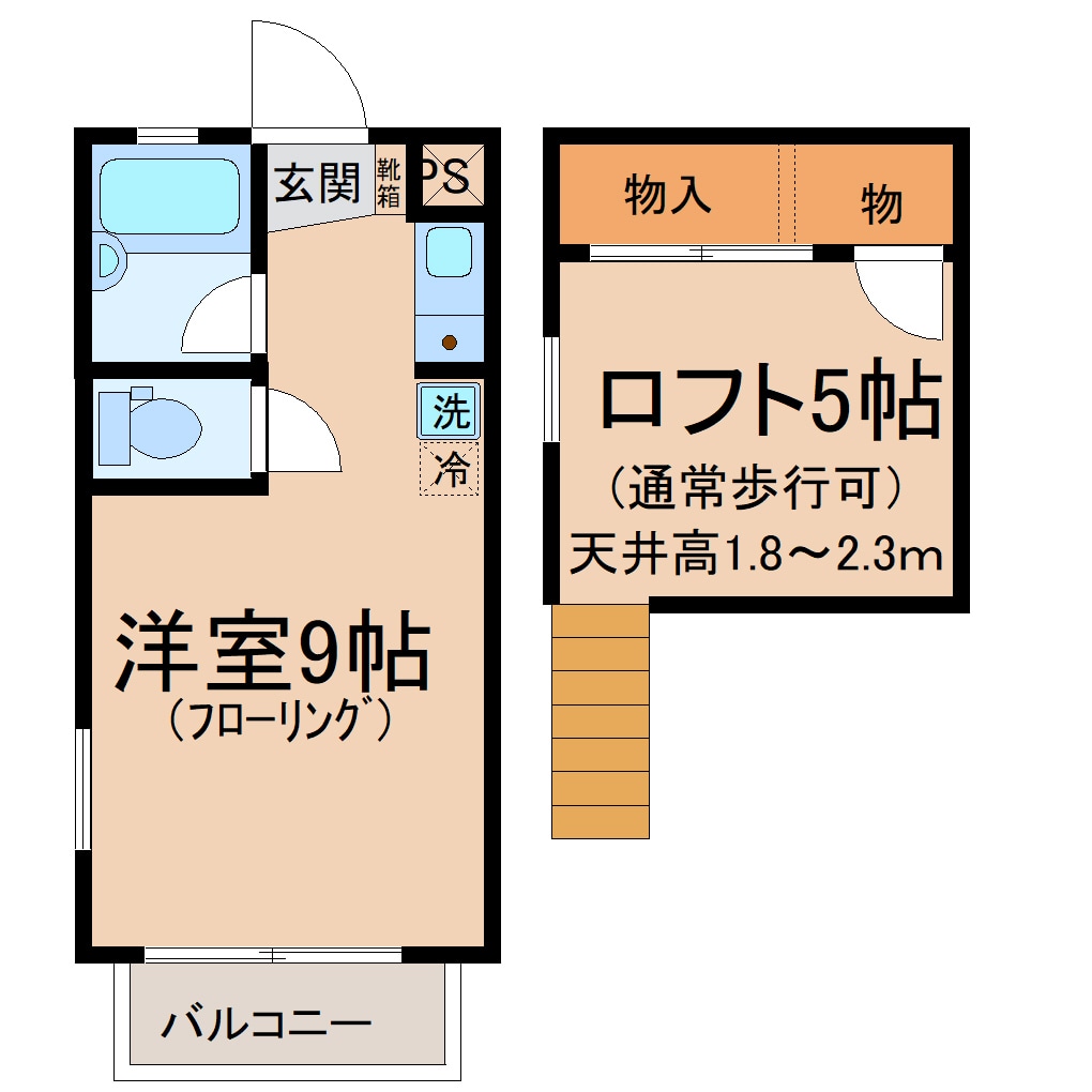 キャピー堀町の物件間取画像