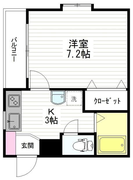 仙台駅 徒歩7分 3階の物件間取画像