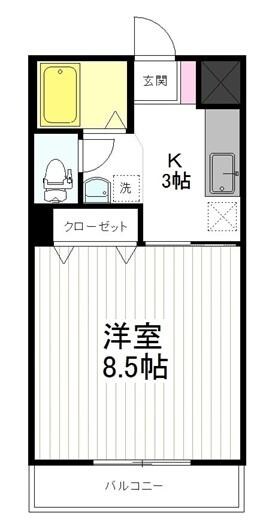 ジュネスコートの物件間取画像