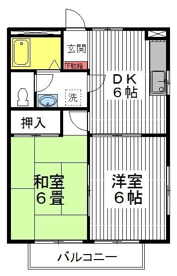 ボルベールＡの物件間取画像