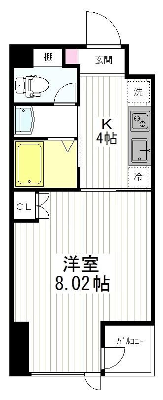 仙台駅 徒歩4分 7階の物件間取画像