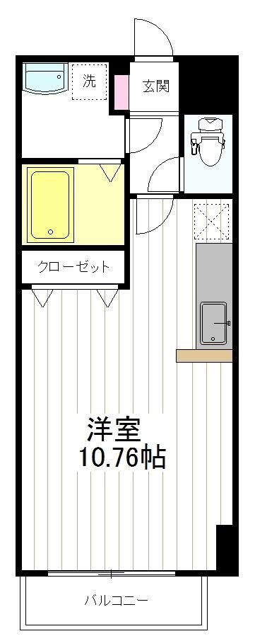 台原駅 徒歩4分 1階の物件間取画像