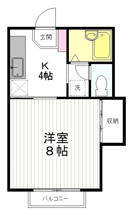 薬師堂駅 バス6分  若林消防署前下車：停歩2分 2階の物件間取画像