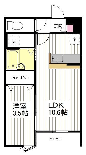 ショコラハウスⅢの物件間取画像