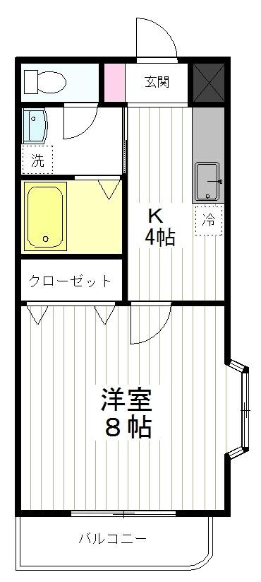 クリエート21の物件間取画像