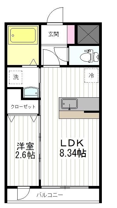 ピアチェーレ榴岡の物件間取画像
