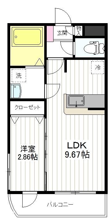八乙女駅 徒歩6分 2階の物件間取画像
