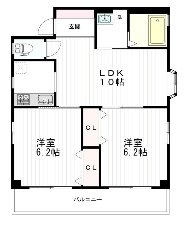 泉中央駅 徒歩7分 5階の物件間取画像