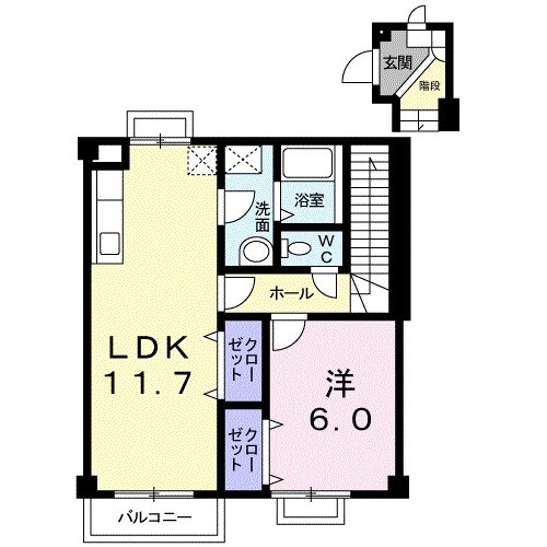 サニーコンフォルの物件間取画像