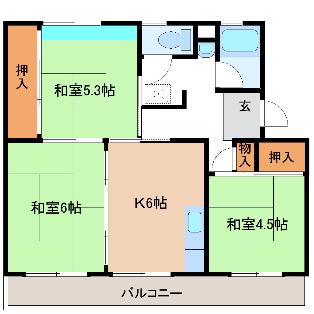 物件間取画像